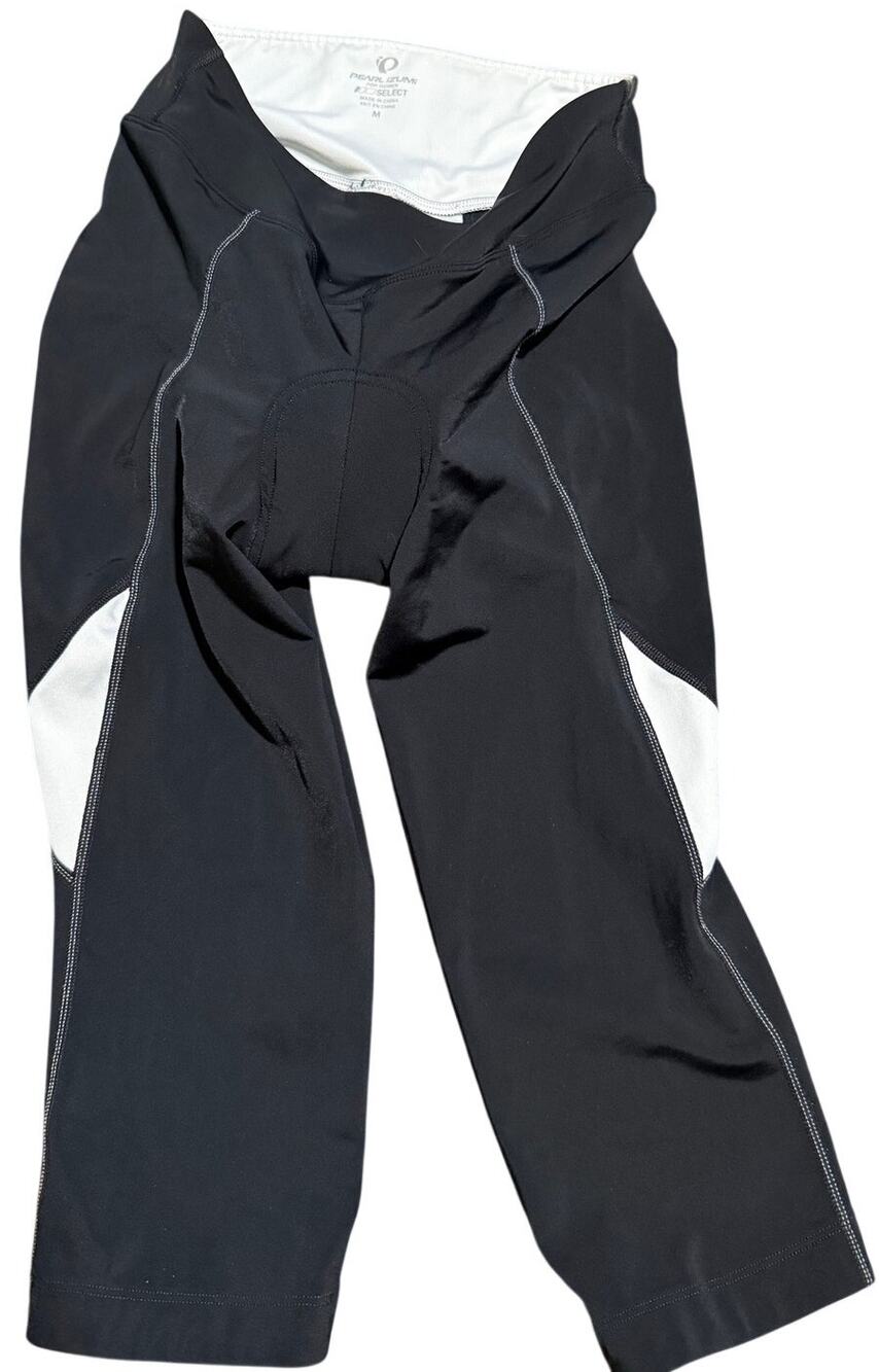 Pearl Izumi Select Women's Padded Cycling Capri Pants, Black Bike Shorts, Medium